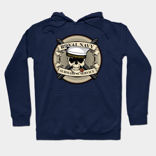 Royal Navy Submarine Service Patch Hoodie by Firemission45